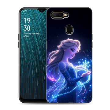 Силиконовый чехол на OPPO A5s с принтом Холодное сердце Frozen Силиконовый чехол на OPPO A5s с принтом Холодное сердце Frozen