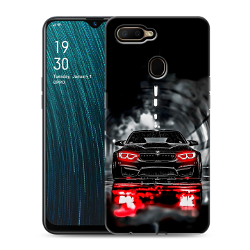 Силиконовый чехол на OPPO A5s с принтом BMW БМВ