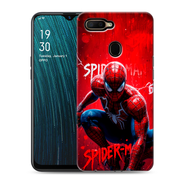 Силиконовый чехол на OPPO A5s с принтом Spiderman Человек паук