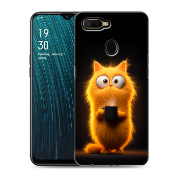 Силиконовый чехол на OPPO A5s с принтом Смешной кот Силиконовый чехол на OPPO A5s с принтом Смешной кот
