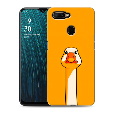 Силиконовый чехол на OPPO A5s с принтом Смешная утка