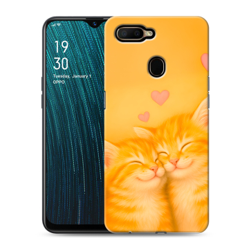 Силиконовый чехол на OPPO A5s с принтом Милые котята Силиконовый чехол на OPPO A5s с принтом Милые котята