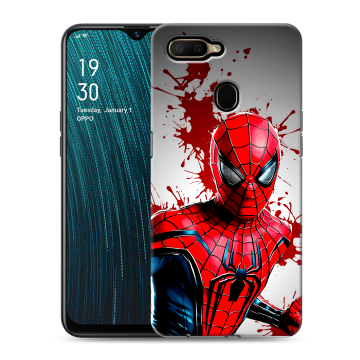 Силиконовый чехол на OPPO A5s с принтом Spiderman Человек паук Силиконовый чехол на OPPO A5s с принтом Spiderman Человек паук