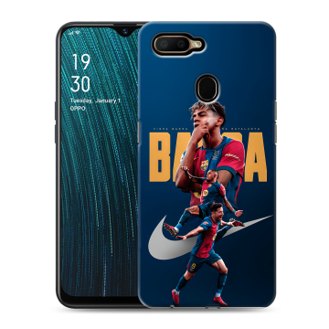 Силиконовый чехол на OPPO A5s с принтом Барселона Barca Yamal 