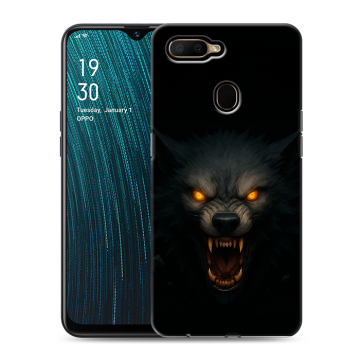 Силиконовый чехол на OPPO A5s с принтом Волк