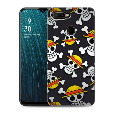 Силиконовый чехол на OPPO A5s с принтом One Piece Ван Пис