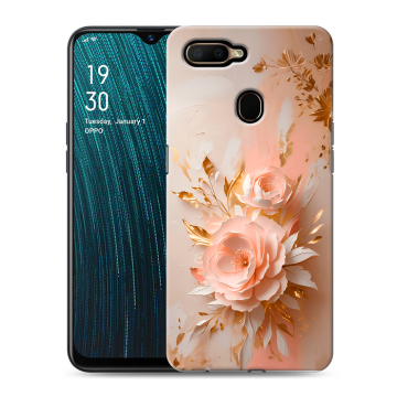 Силиконовый чехол на OPPO A5s с принтом женский