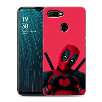 Силиконовый чехол на OPPO A5s с принтом Дедпул Deadpool Силиконовый чехол на OPPO A5s с принтом Дедпул Deadpool