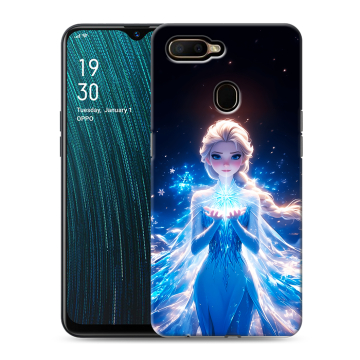 Силиконовый чехол на OPPO A5s с принтом Холодное сердце Frozen