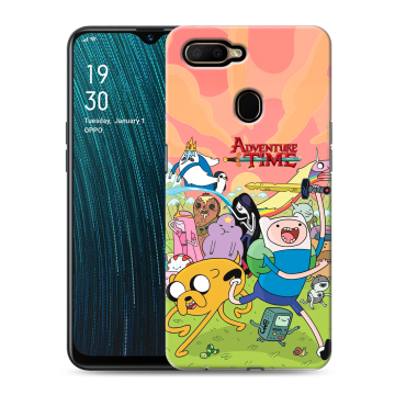 Силиконовый чехол на OPPO A5s с принтом Adventure time Время приключений