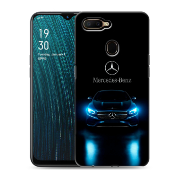 Силиконовый чехол на OPPO A5s с принтом Mercedes Мерседес