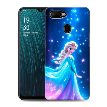 Силиконовый чехол на OPPO A5s с принтом Холодное сердце Frozen