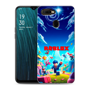 Силиконовый чехол на OPPO A5s с принтом Roblox Роблокс Силиконовый чехол на OPPO A5s с принтом Roblox Роблокс