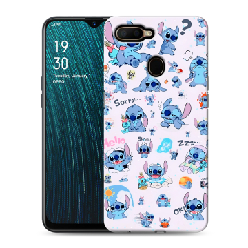 Силиконовый чехол на OPPO A5s с принтом Лило и Стич