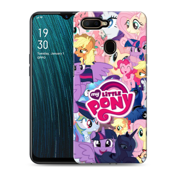 Силиконовый чехол на OPPO A5s с принтом My little pony Дружба чудо