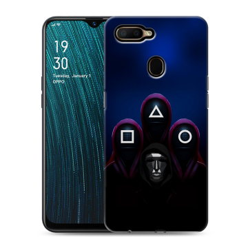 Силиконовый чехол на OPPO A5s с принтом Игра Кальмара