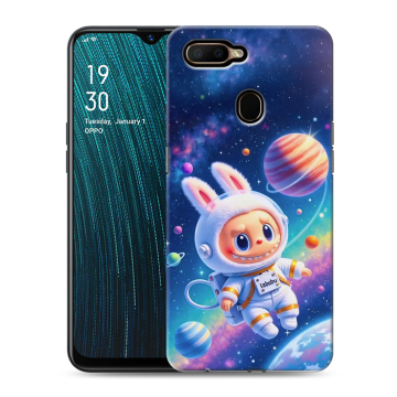 Силиконовый чехол на OPPO A5s с принтом Labubu Лабубу Силиконовый чехол на OPPO A5s с принтом Labubu Лабубу