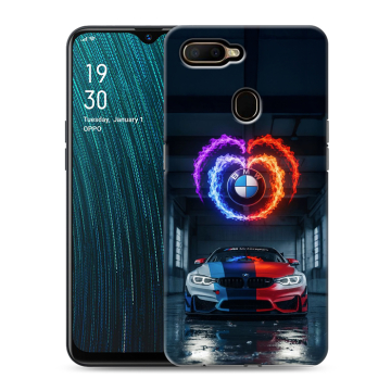 Силиконовый чехол на OPPO A5s с принтом BMW БМВ Силиконовый чехол на OPPO A5s с принтом BMW БМВ