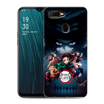 Силиконовый чехол на OPPO A5s с принтом Demon Slayer Клинок рассекающий демонов Силиконовый чехол на OPPO A5s с принтом Demon Slayer Клинок рассекающий демонов