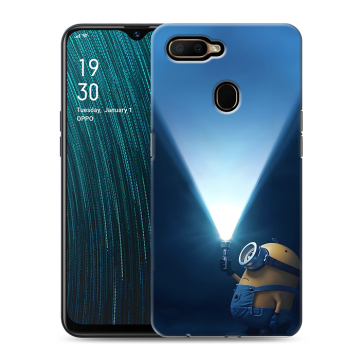 Силиконовый чехол на OPPO A5s с принтом Миньоны Силиконовый чехол на OPPO A5s с принтом Миньоны