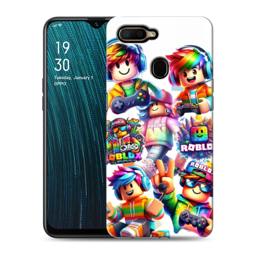 Силиконовый чехол на OPPO A5s с принтом Roblox Роблокс Силиконовый чехол на OPPO A5s с принтом Roblox Роблокс