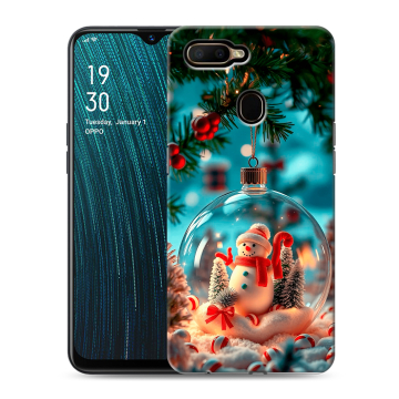 Силиконовый чехол на OPPO A5s с принтом Новый год