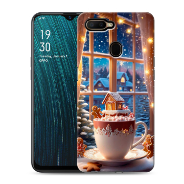 Силиконовый чехол на OPPO A5s с принтом Новый год