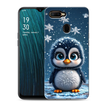 Силиконовый чехол на OPPO A5s с принтом Новый год