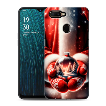 Силиконовый чехол на OPPO A5s с принтом Новый год