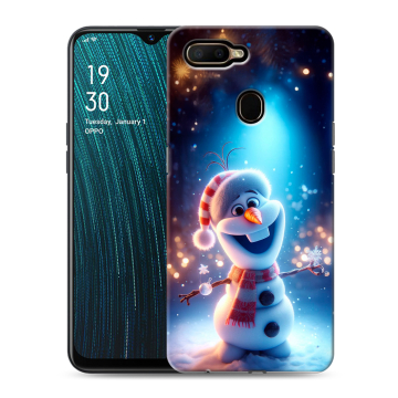 Силиконовый чехол на OPPO A5s с принтом Новый год