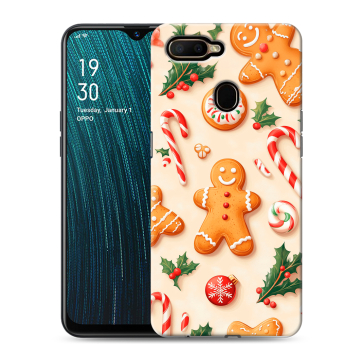 Силиконовый чехол на OPPO A5s с принтом Новый год