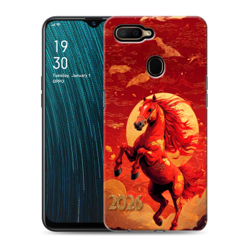 Силиконовый чехол на OPPO A5s с принтом Новый год