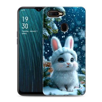 Силиконовый чехол на OPPO A5s с принтом Новый год