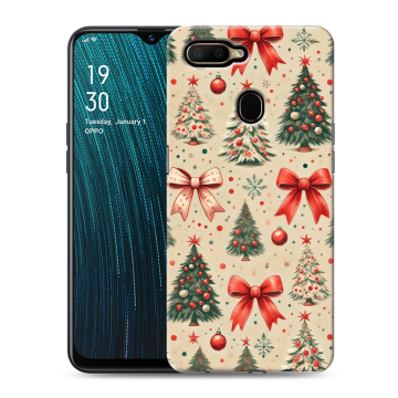 Силиконовый чехол на OPPO A5s с принтом Новый год