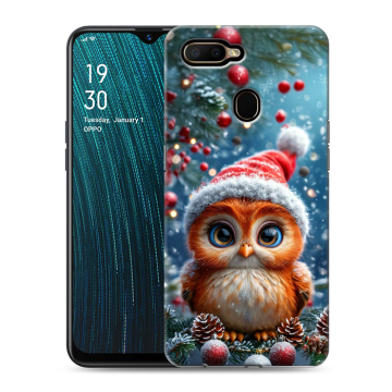 Силиконовый чехол на OPPO A5s с принтом Новый год