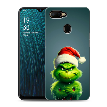 Силиконовый чехол на OPPO A5s с принтом Новый год