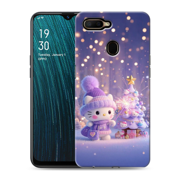 Силиконовый чехол на OPPO A5s с принтом Новый год