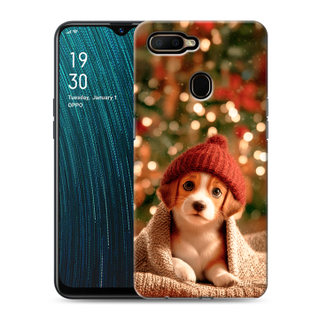 Силиконовый чехол на OPPO A5s с принтом Новый год