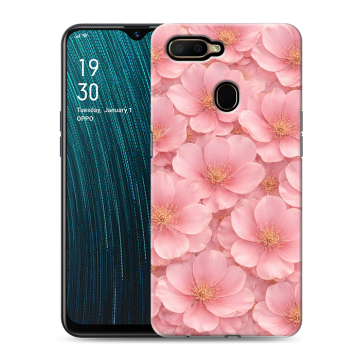 Силиконовый чехол на OPPO A5s с принтом женский