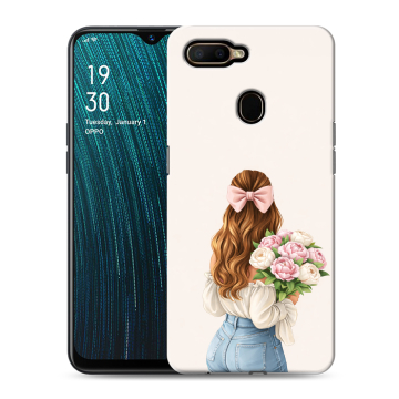 Силиконовый чехол на OPPO A5s с принтом женский Силиконовый чехол на OPPO A5s с принтом женский