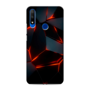 Силиконовый противоударный чехол на Huawei Honor 9X с принтом Яркие абстракции Силиконовый противоударный чехол на Huawei Honor 9X с принтом Яркие абстракции