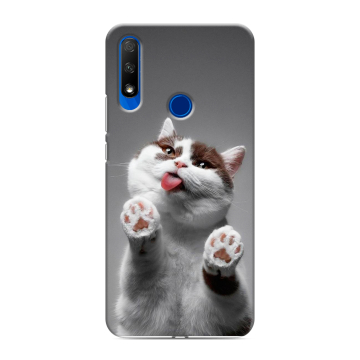 Силиконовый противоударный чехол на Huawei Honor 9X с принтом Коты Силиконовый противоударный чехол на Huawei Honor 9X с принтом Коты