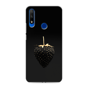 Силиконовый противоударный чехол на Huawei Honor 9X с принтом Черная клубника Силиконовый противоударный чехол на Huawei Honor 9X с принтом Черная клубника