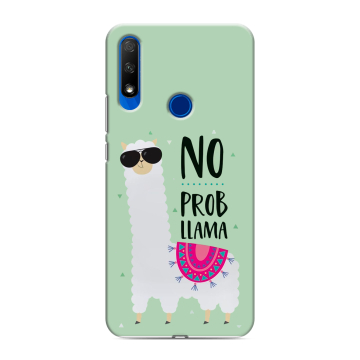 Силиконовый противоударный чехол на Huawei Honor 9X с принтом Лама Силиконовый противоударный чехол на Huawei Honor 9X с принтом Лама