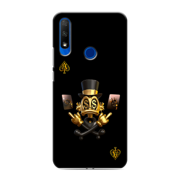 Силиконовый противоударный чехол на Huawei Honor 9X с принтом Золотой скрудж макдак Силиконовый противоударный чехол на Huawei Honor 9X с принтом Золотой скрудж макдак