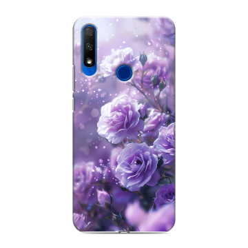 Силиконовый противоударный чехол на Huawei Honor 9X с принтом Розы цветы