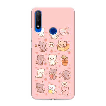 Силиконовый противоударный чехол на Huawei Honor 9X с принтом Hello Kitty Хелоу Кити