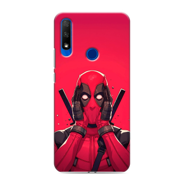 Силиконовый противоударный чехол на Huawei Honor 9X с принтом Дедпул Deadpool