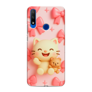 Силиконовый противоударный чехол на Huawei Honor 9X с принтом для девочек