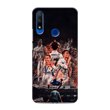 Силиконовый противоударный чехол на Huawei Honor 9X с принтом Реал Роналдо Real Ronaldo Силиконовый противоударный чехол на Huawei Honor 9X с принтом Реал Роналдо Real Ronaldo